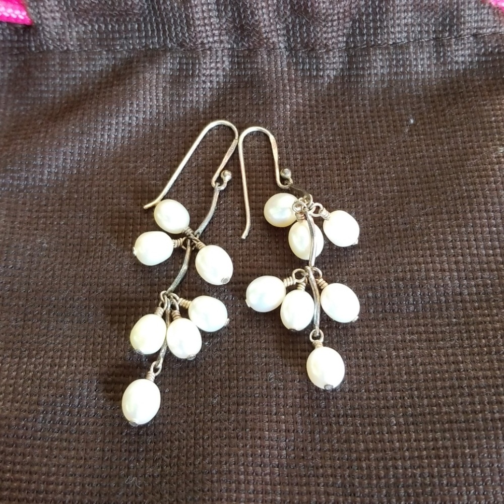 Sterling silver Pearl Earings